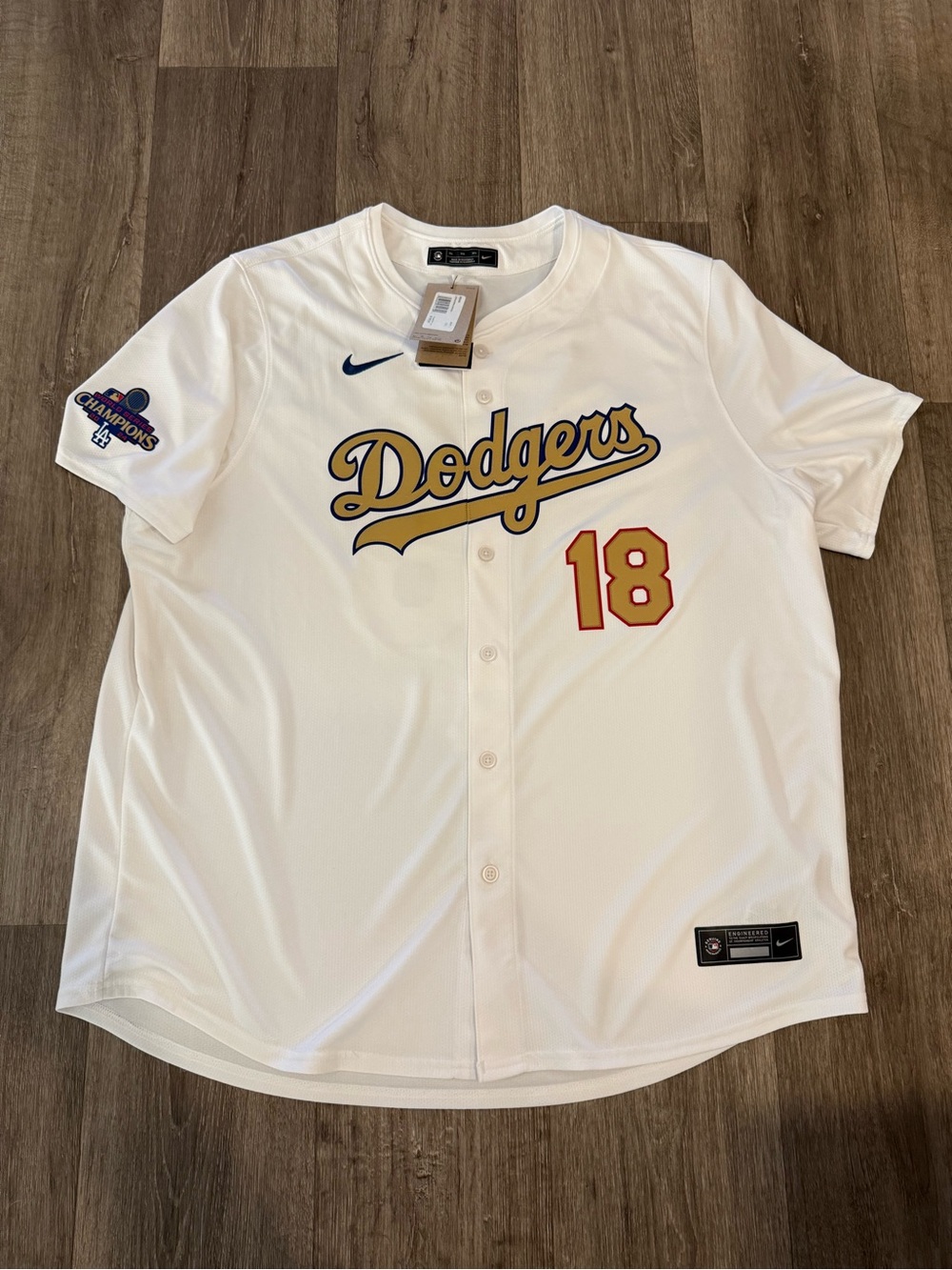 Los Angeles Dodgers Yoshinobu Yamamoto 2024 WS Champs Nike Limited NWT Size 3XL